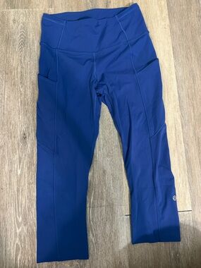 lululemon athletica Women's Royal Blue Pocket Leggings 4 woman’s